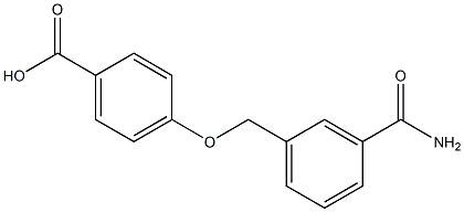 4-{[3-(aminocarbonyl)benzyl]oxy}benzoic acid Struktur