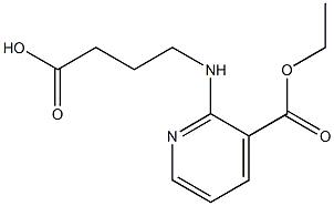 4-{[3-(ethoxycarbonyl)pyridin-2-yl]amino}butanoic acid Struktur