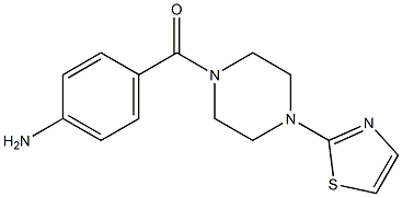 4-{[4-(1,3-thiazol-2-yl)piperazin-1-yl]carbonyl}aniline Struktur