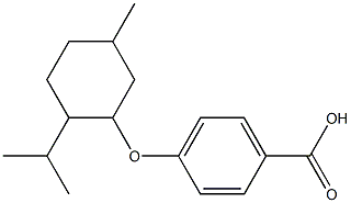 4-{[5-methyl-2-(propan-2-yl)cyclohexyl]oxy}benzoic acid Struktur