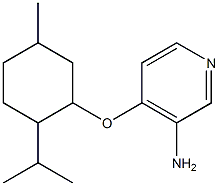 4-{[5-methyl-2-(propan-2-yl)cyclohexyl]oxy}pyridin-3-amine Struktur