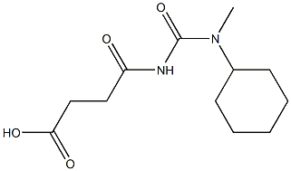 4-{[cyclohexyl(methyl)carbamoyl]amino}-4-oxobutanoic acid Struktur