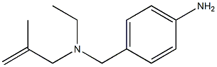 4-{[ethyl(2-methylprop-2-en-1-yl)amino]methyl}aniline Struktur