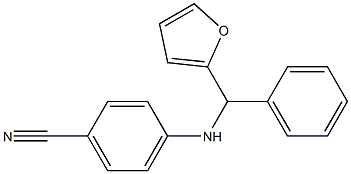 4-{[furan-2-yl(phenyl)methyl]amino}benzonitrile Struktur