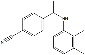 4-{1-[(2,3-dimethylphenyl)amino]ethyl}benzonitrile Struktur