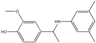 4-{1-[(3,5-dimethylphenyl)amino]ethyl}-2-methoxyphenol Struktur