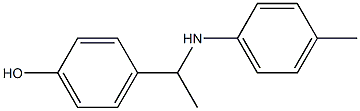 4-{1-[(4-methylphenyl)amino]ethyl}phenol Struktur