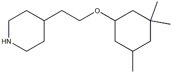 4-{2-[(3,3,5-trimethylcyclohexyl)oxy]ethyl}piperidine Struktur