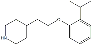 4-{2-[2-(propan-2-yl)phenoxy]ethyl}piperidine Struktur