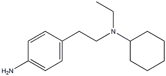 4-{2-[cyclohexyl(ethyl)amino]ethyl}aniline Struktur