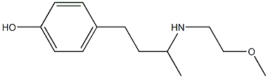 4-{3-[(2-methoxyethyl)amino]butyl}phenol Struktur