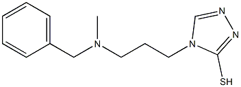 4-{3-[benzyl(methyl)amino]propyl}-4H-1,2,4-triazole-3-thiol Struktur