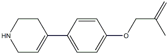 4-{4-[(2-methylprop-2-enyl)oxy]phenyl}-1,2,3,6-tetrahydropyridine Struktur