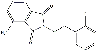 4-amino-2-[2-(2-fluorophenyl)ethyl]-2,3-dihydro-1H-isoindole-1,3-dione Struktur