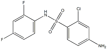 4-amino-2-chloro-N-(2,4-difluorophenyl)benzene-1-sulfonamide Struktur