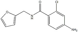 4-amino-2-chloro-N-(2-furylmethyl)benzamide Struktur