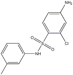 4-amino-2-chloro-N-(3-methylphenyl)benzene-1-sulfonamide Struktur