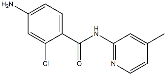 4-amino-2-chloro-N-(4-methylpyridin-2-yl)benzamide Struktur