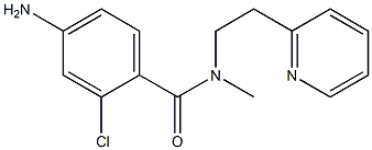 4-amino-2-chloro-N-methyl-N-[2-(pyridin-2-yl)ethyl]benzamide Struktur