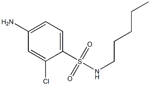 4-amino-2-chloro-N-pentylbenzene-1-sulfonamide Struktur