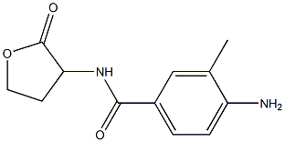 4-amino-3-methyl-N-(2-oxooxolan-3-yl)benzamide Struktur