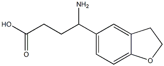 4-amino-4-(2,3-dihydro-1-benzofuran-5-yl)butanoic acid Struktur