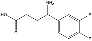 4-amino-4-(3,4-difluorophenyl)butanoic acid Struktur