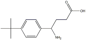 4-amino-4-(4-tert-butylphenyl)butanoic acid Struktur