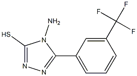 4-amino-5-[3-(trifluoromethyl)phenyl]-4H-1,2,4-triazole-3-thiol Struktur