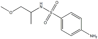 4-amino-N-(1-methoxypropan-2-yl)benzene-1-sulfonamide Struktur