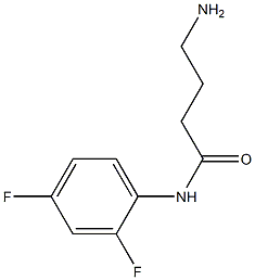 4-amino-N-(2,4-difluorophenyl)butanamide Struktur