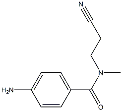 4-amino-N-(2-cyanoethyl)-N-methylbenzamide Struktur