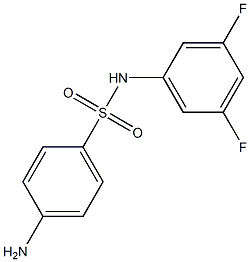 4-amino-N-(3,5-difluorophenyl)benzenesulfonamide Struktur