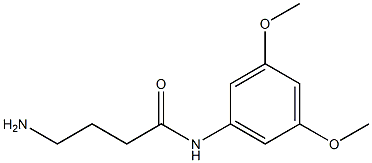 4-amino-N-(3,5-dimethoxyphenyl)butanamide Struktur