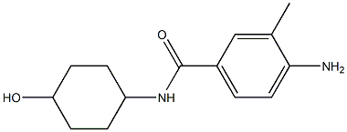 4-amino-N-(4-hydroxycyclohexyl)-3-methylbenzamide Struktur