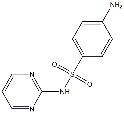 4-amino-N-(pyrimidin-2-yl)benzene-1-sulfonamide Struktur