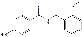 4-amino-N-[(2-methoxyphenyl)methyl]benzamide Struktur