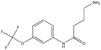 4-amino-N-[3-(trifluoromethoxy)phenyl]butanamide Struktur