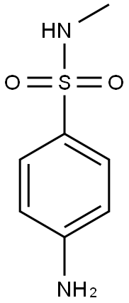 4-amino-N-methylbenzene-1-sulfonamide Struktur