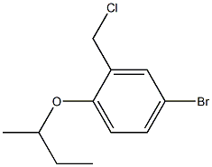 4-bromo-1-(butan-2-yloxy)-2-(chloromethyl)benzene Struktur