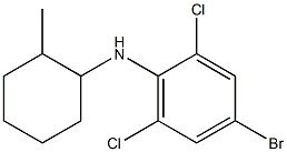 4-bromo-2,6-dichloro-N-(2-methylcyclohexyl)aniline Struktur