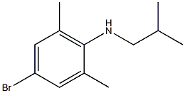 4-bromo-2,6-dimethyl-N-(2-methylpropyl)aniline Struktur