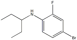 4-bromo-2-fluoro-N-(pentan-3-yl)aniline Struktur