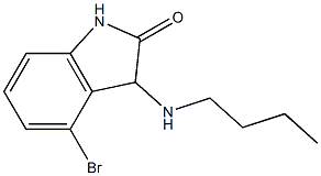 4-bromo-3-(butylamino)-2,3-dihydro-1H-indol-2-one Struktur