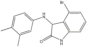 4-bromo-3-[(3,4-dimethylphenyl)amino]-2,3-dihydro-1H-indol-2-one Struktur