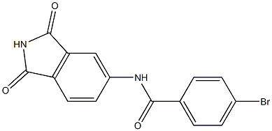 4-bromo-N-(1,3-dioxo-2,3-dihydro-1H-isoindol-5-yl)benzamide Struktur