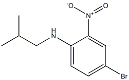 4-bromo-N-(2-methylpropyl)-2-nitroaniline Struktur