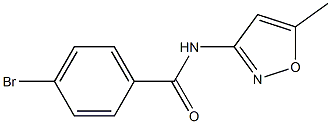 4-bromo-N-(5-methylisoxazol-3-yl)benzamide Struktur