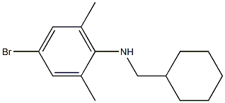 4-bromo-N-(cyclohexylmethyl)-2,6-dimethylaniline Struktur