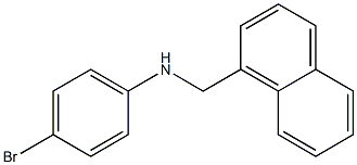 4-bromo-N-(naphthalen-1-ylmethyl)aniline Struktur